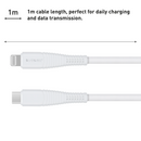 SilverLabel 1m USB-C to Lighting Cable White-4