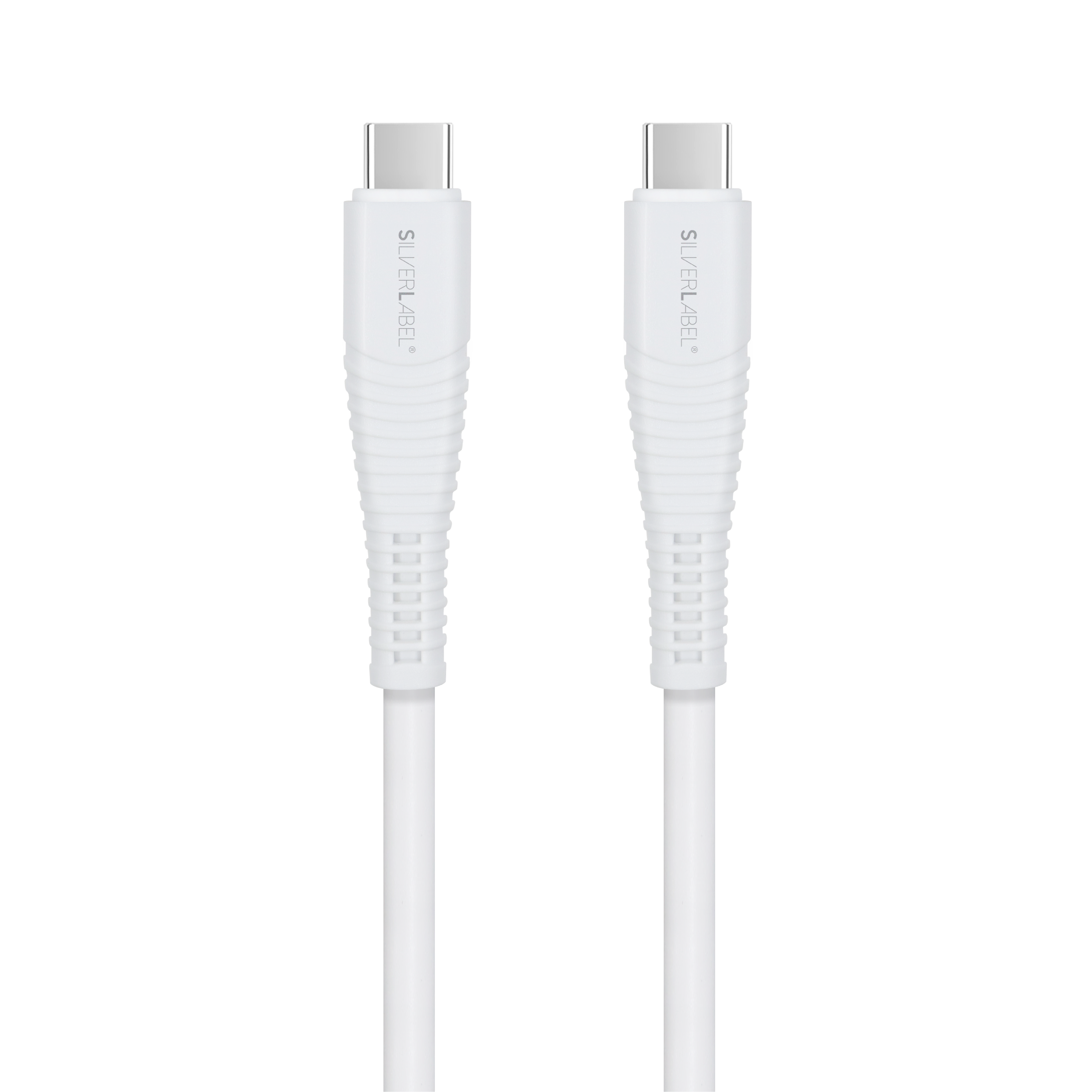 SilverLabel 1m USB-C to USB-C Cable White