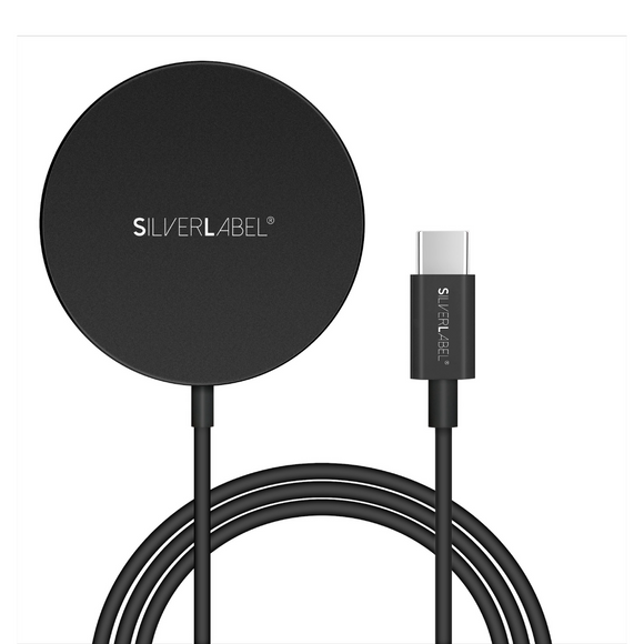 SilverLabel 15W Mag-Safe Charger Black