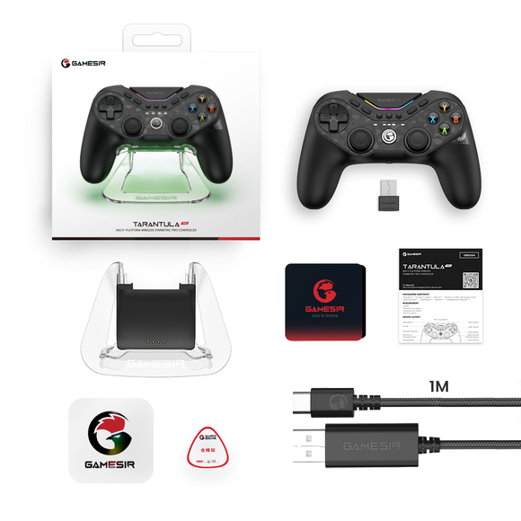 GameSir T3 Pro Wireless Controller Bundle Black