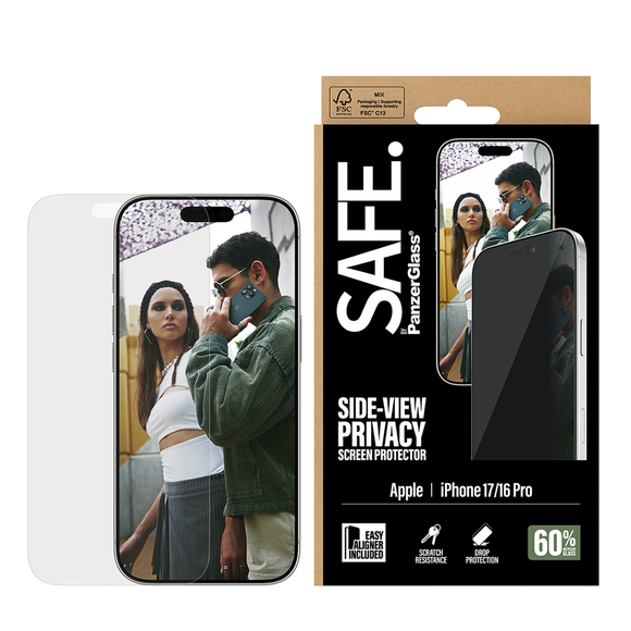SAFE Privacy Glass for iPhone 17 and 16 Pr