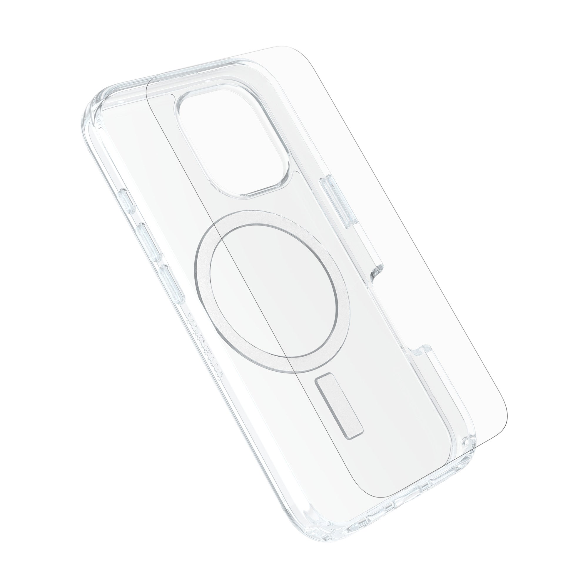 OtterBox Symmetry Clear MagSafe Cover + Premium Glass + Fast Charge Wall Charger 30W for iPhone 16 Pro - 0
