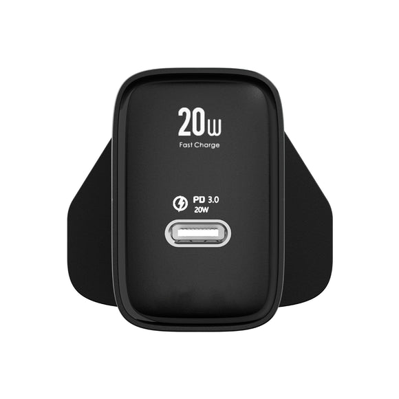 SilverLabel 20W PD Mains Charger Black