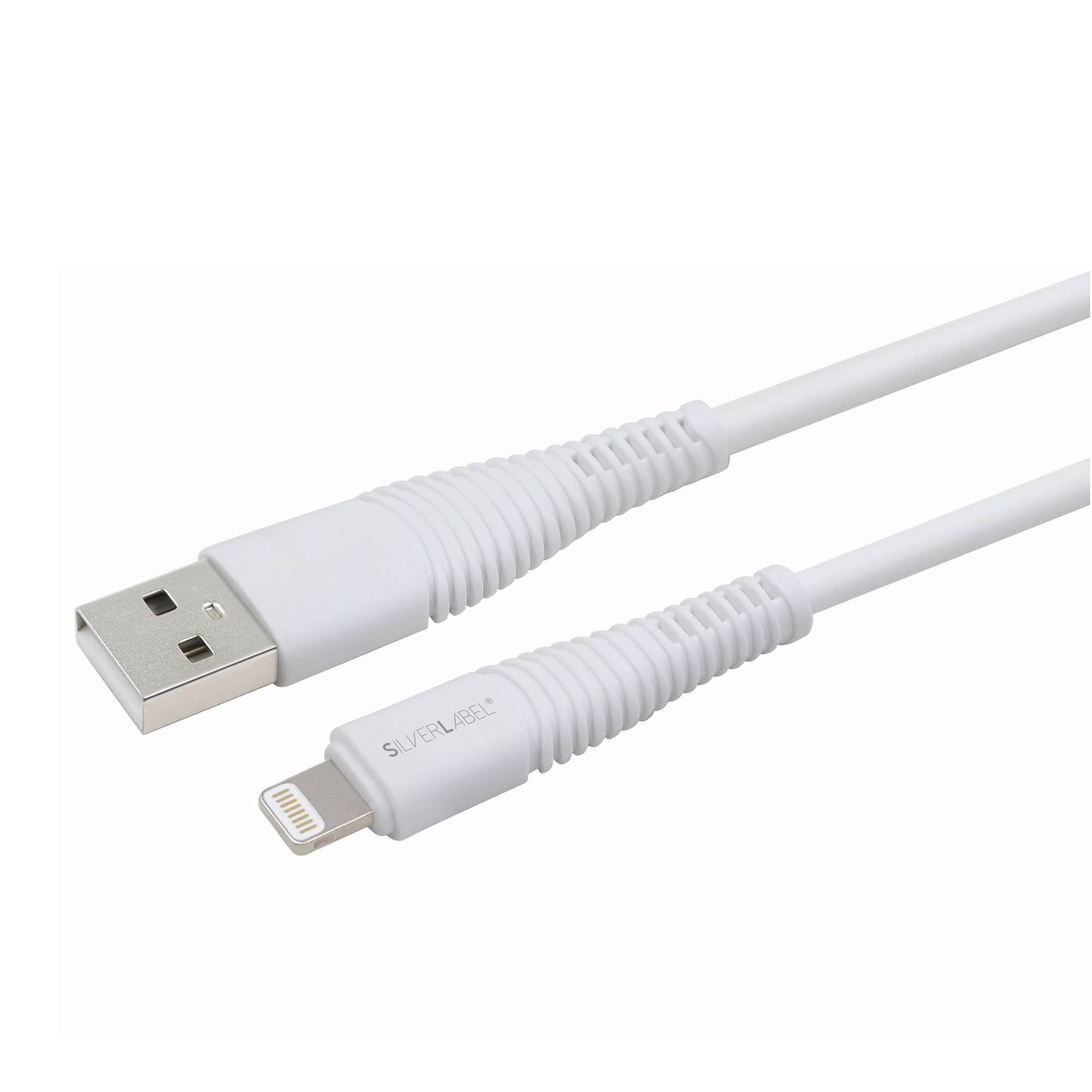 SilverLabel 1m USB-A to Lighting Cable White